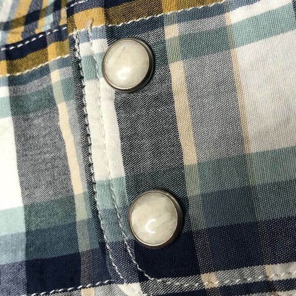 -Lucky Brand Men's Long Sleeve Santa Fe Western Shirt NWT M - Picture 6 of 10